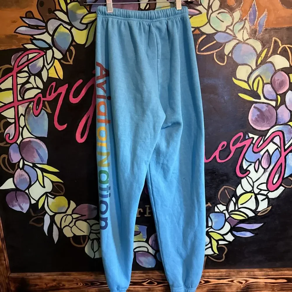 Aviator Nation Light Blue Sweatpants - Picture 4 of 5